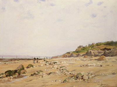 Der Strand von Villerville, 1887 von Eugene Bourgeois